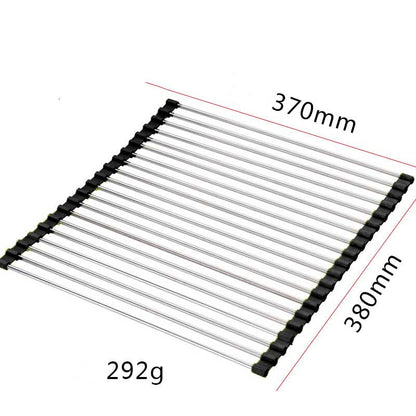 Sink Bowl Rack Stainless Steel Drain Rack Foldable Kitchen Sink Sink Sink Dish Rack