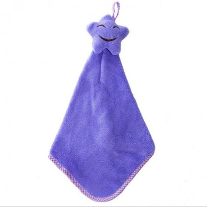 Coral Fleece Cute Hand Towel Kitchen Korean Version