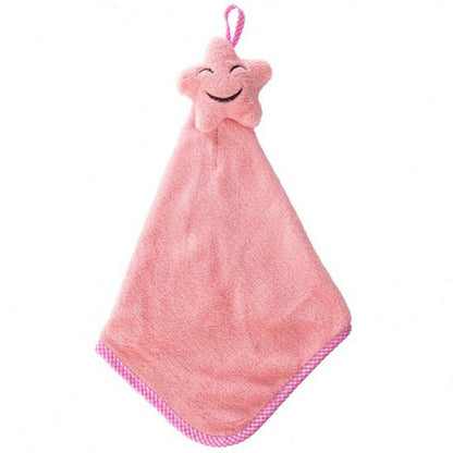 Coral Fleece Cute Hand Towel Kitchen Korean Version