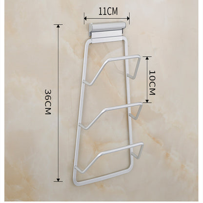 Space aluminum kitchen pot rack