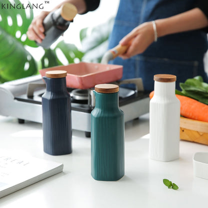 Ceramic Soy Sauce Bottle Kitchen Leak-proof Oil