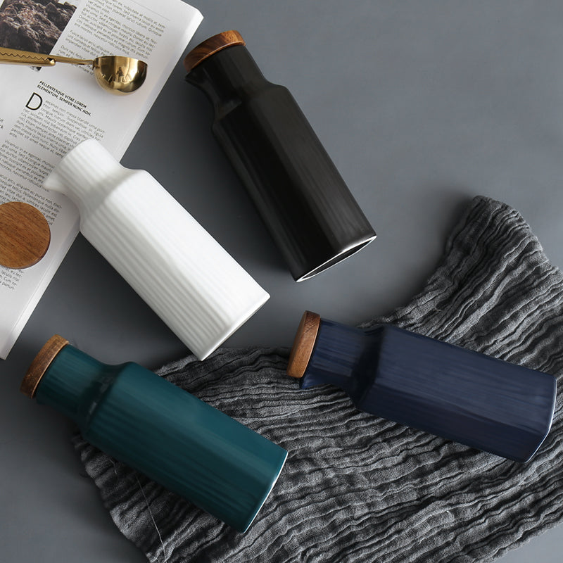 Ceramic Soy Sauce Bottle Kitchen Leak-proof Oil