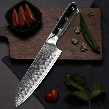 Stainless Steel Damascus Kitchen Chopper For Domestic Use