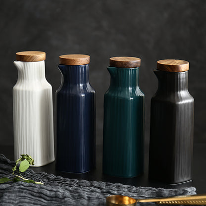 Ceramic Soy Sauce Bottle Kitchen Leak-proof Oil