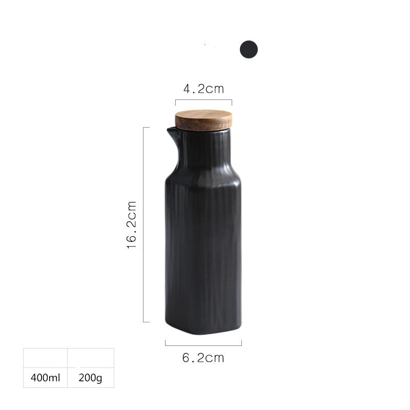 Ceramic Soy Sauce Bottle Kitchen Leak-proof Oil