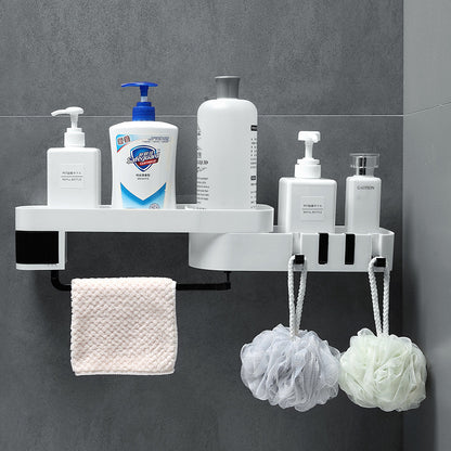 Wall Punch-free Corner Bathroom Kitchen Storage Rack