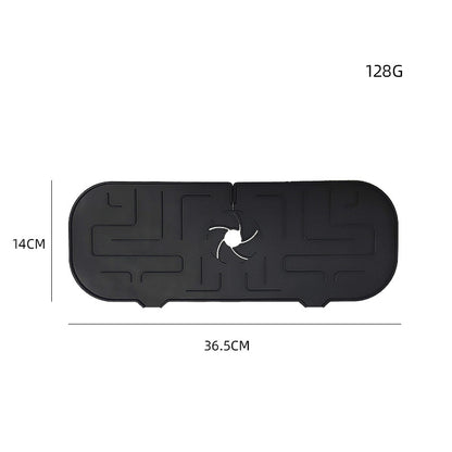 Silicone Faucet Mat Absorbent Mat Sink Splash Guard Washable Backsplash Guard For Kitchen Bathroom Faucet Water Catcher Mat