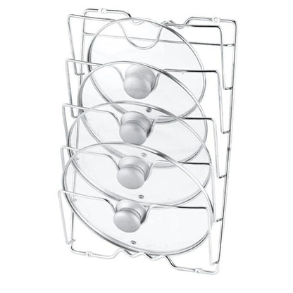Wall Hanging Pot Cover Rack Kitchen Organizer Rack Five-Layer Pot Lid Metal Rust-Free Multifunctional Rack Pot Lid Storage Rack