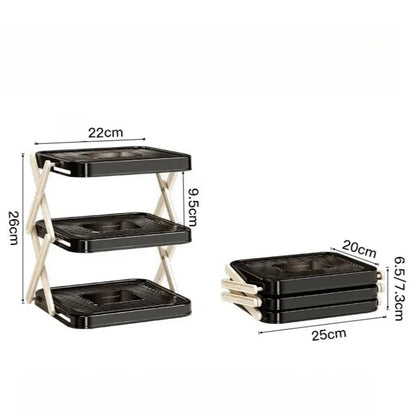 Kitchen Rack Folding Storage Rack Organizador De Maquillaje Make Up Organizer Storage Boxs Органайзер Для Ванны Box