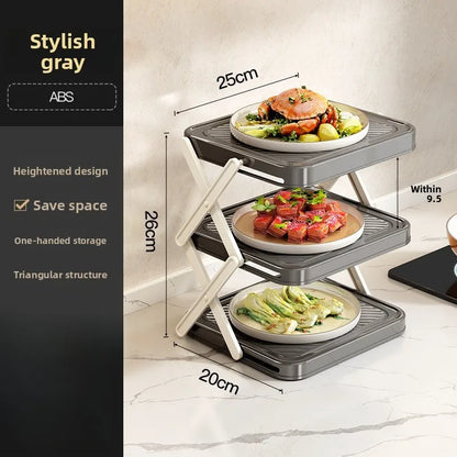 Kitchen Rack Folding Storage Rack Organizador De Maquillaje Make Up Organizer Storage Boxs Органайзер Для Ванны Box