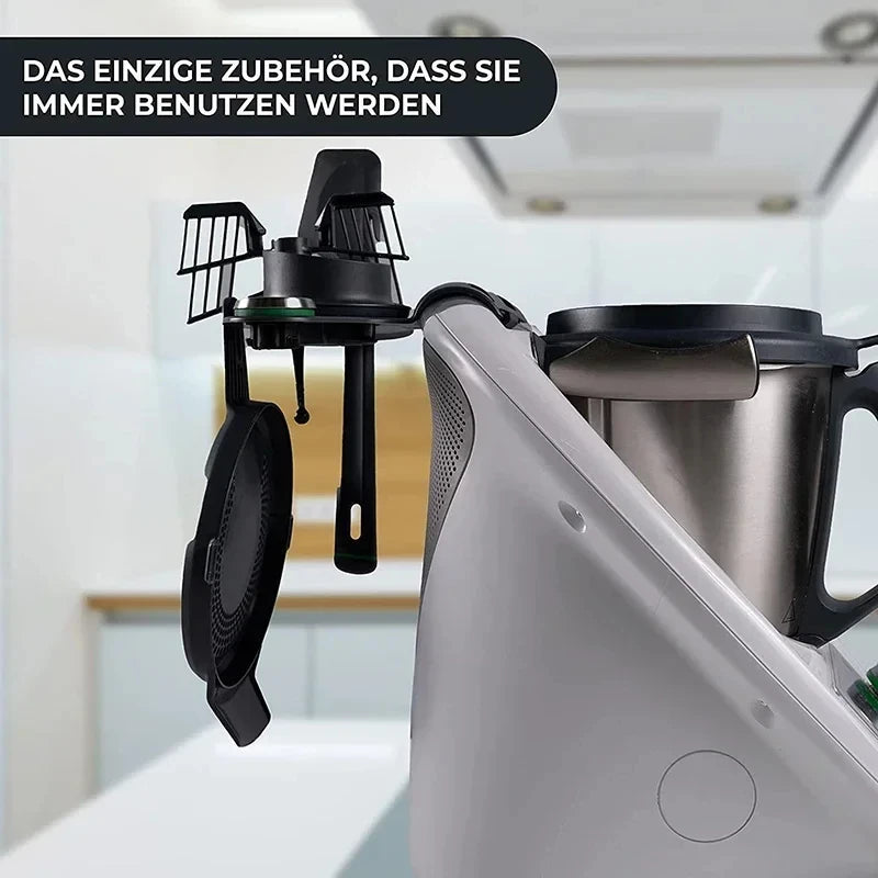 Kitchen Cooking Tool Storage Rack Space-saving Up to 5 Accessories Kitchen Food Processor Accessories Holder for TM5 TM6 (Black)