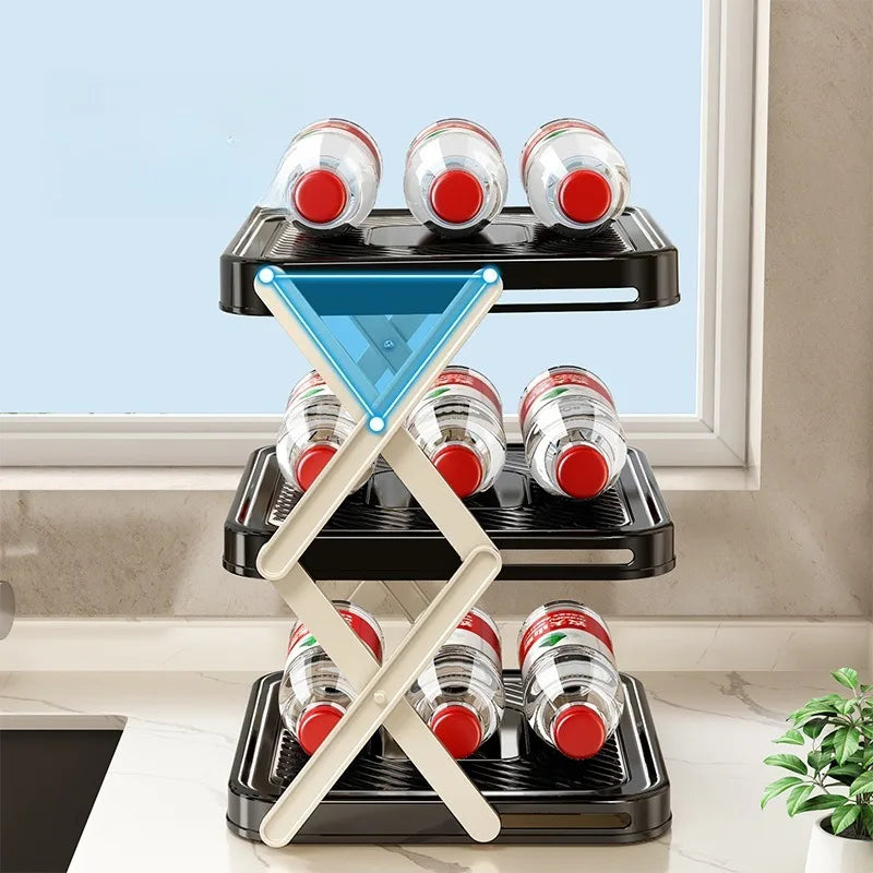 Kitchen Rack Folding Storage Rack Organizador De Maquillaje Make Up Organizer Storage Boxs Органайзер Для Ванны Box