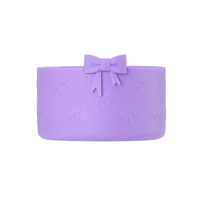 New silicone cup cover anti slip and heat-insulating cup cover butterfly bow 7.5CM/12-40oz universal cup cover base