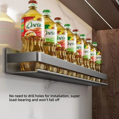 Multifunctional Item Shelf Condiment Storage Organizer Rack Organizer Spice Rack Organizer Wall Mount Seasoning Organizer Shelf