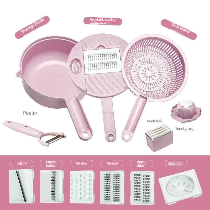 Kitchen Slicer And Chopper Ten In One Set Potato Slice And Slicing Multi-function Slicer Kitchen Appliances Kitchen Utensils