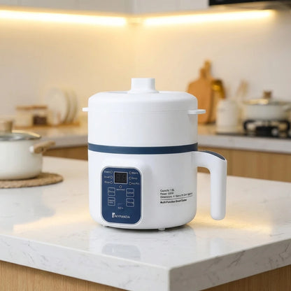 1.7L Electric Rice Cooker Single Double Layer 220V Non-Stick Smart Mechanical Multi-Cooker for Home Use Steamed Rice Pot