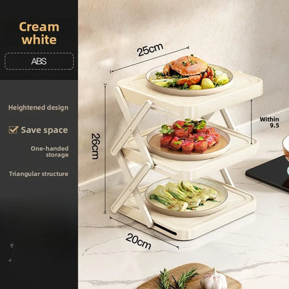 Kitchen Rack Folding Storage Rack Organizador De Maquillaje Make Up Organizer Storage Boxs Органайзер Для Ванны Box