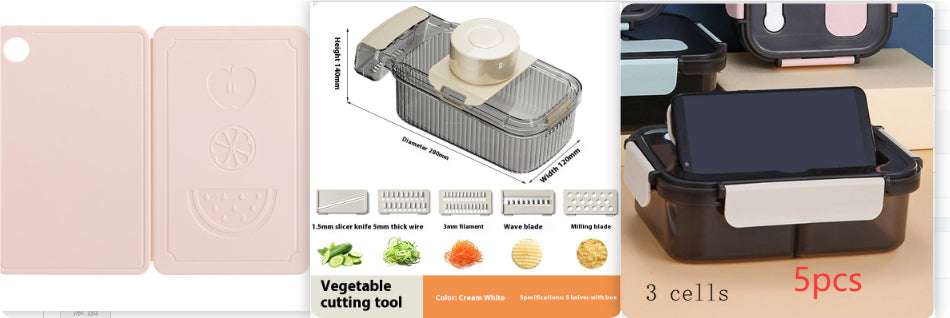 2in1 Multifunctional Vegetable Cutter For Cutting And Draining Vegetables Sturdy Food Chopper Convenient Dicer Kitchen Gadget