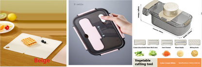2in1 Multifunctional Vegetable Cutter For Cutting And Draining Vegetables Sturdy Food Chopper Convenient Dicer Kitchen Gadget